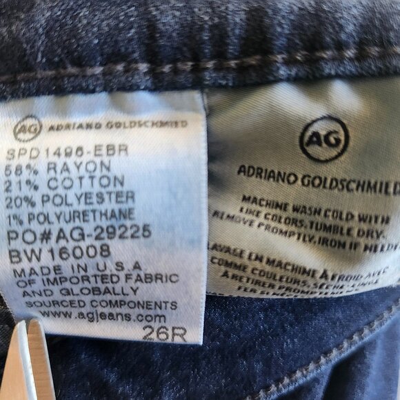 Adriano Goldschmied Women's The Middi Mid-rise legging 26R Blue Denim - Picture 6 of 6